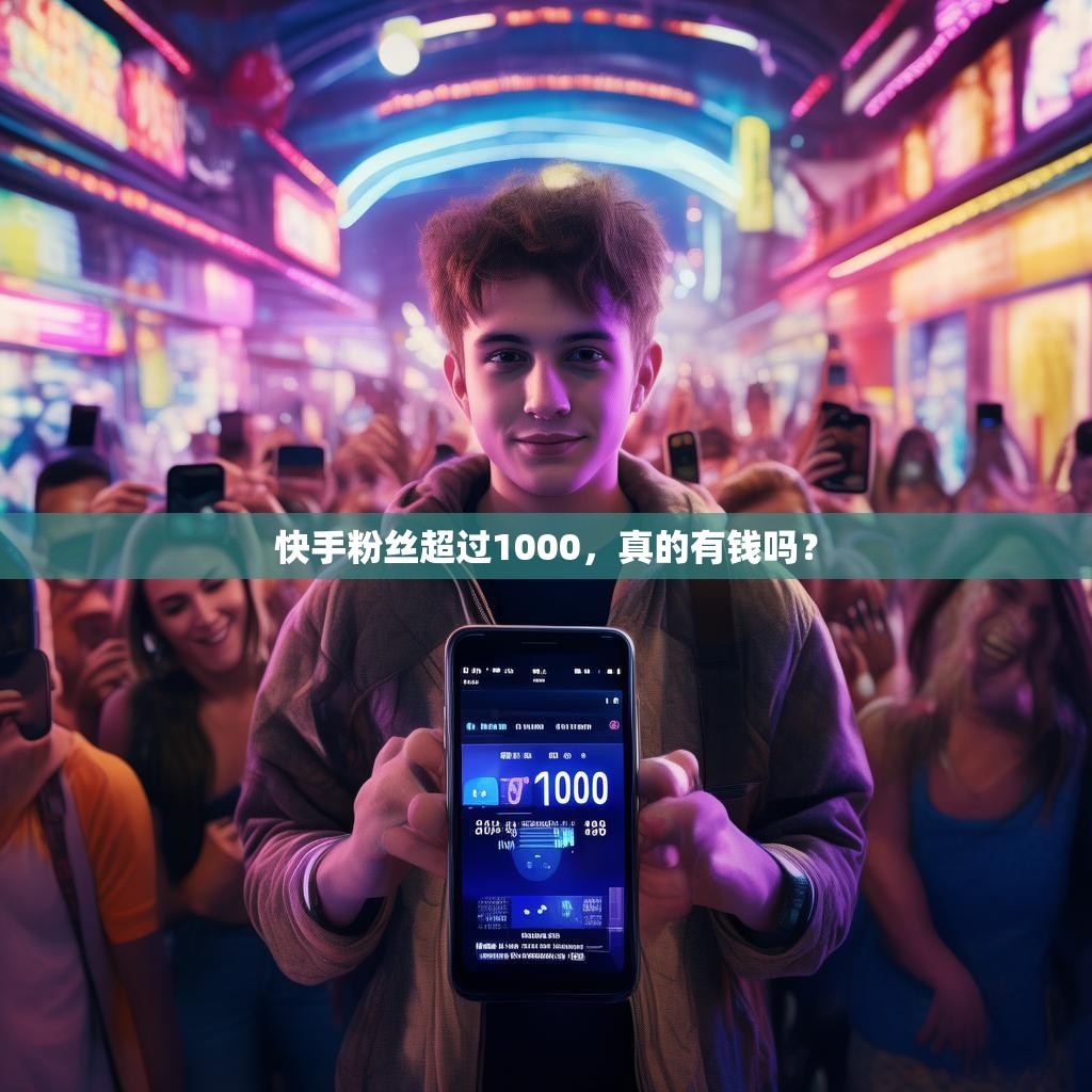 快手粉丝超过1000，真的有钱吗？