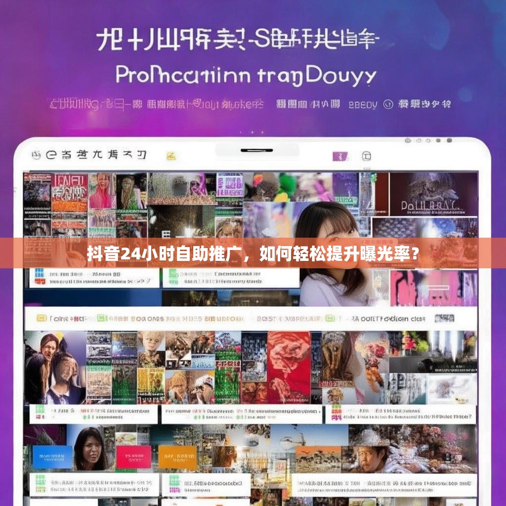 抖音24小时自助推广，如何轻松提升曝光率？