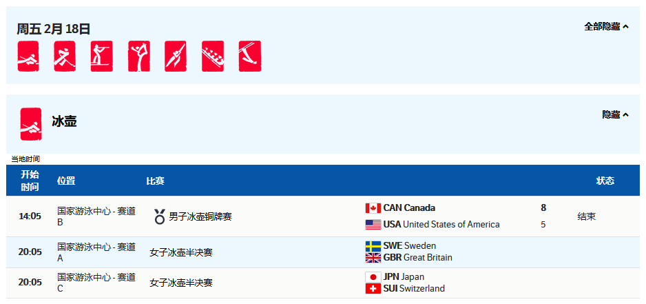 英国队终于拿下冬奥会首枚奖牌:冰壶进决赛