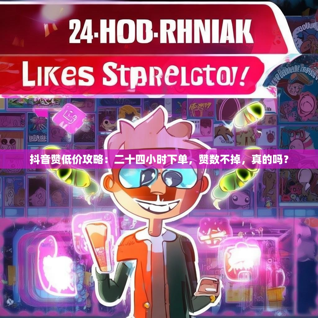 抖音赞低价攻略：二十四小时下单，赞数不掉，真的吗？