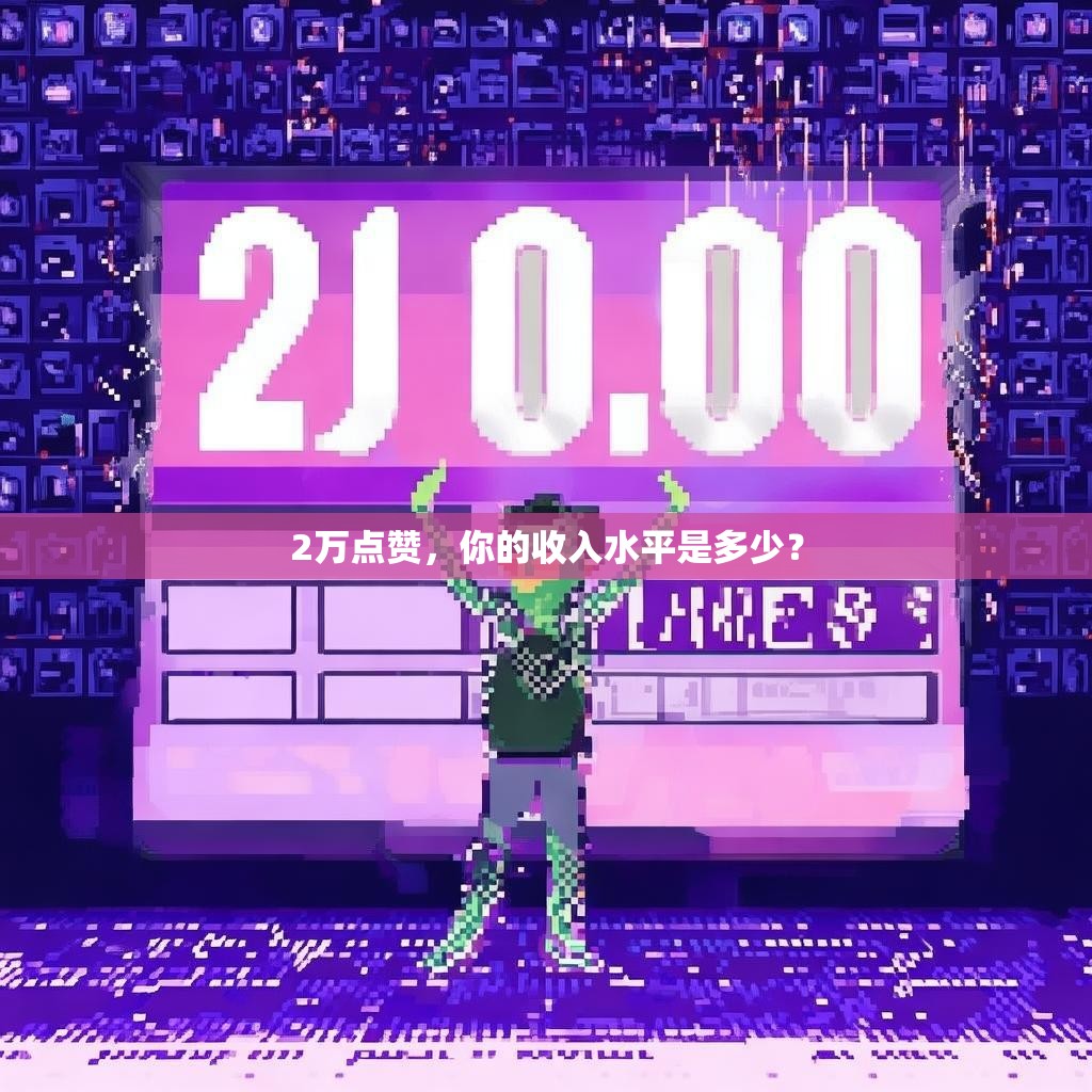 2万点赞，你的收入水平是多少？