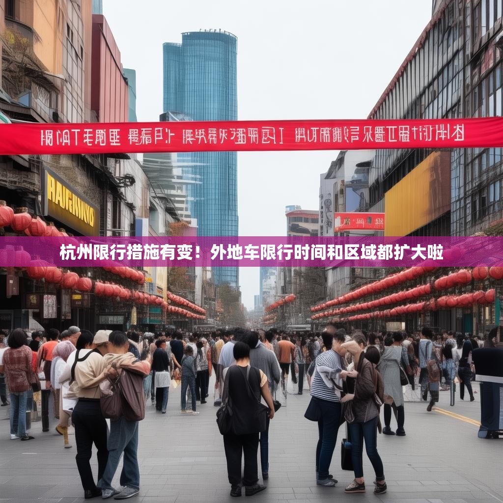 杭州限行措施有变！外地车限行时间和区域都扩大啦