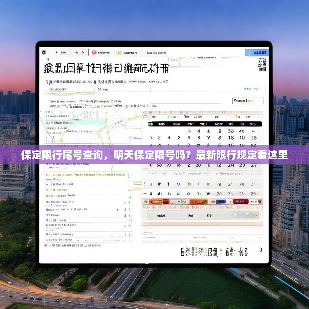保定限行尾号查询，明天保定限号吗？最新限行规定看这里
