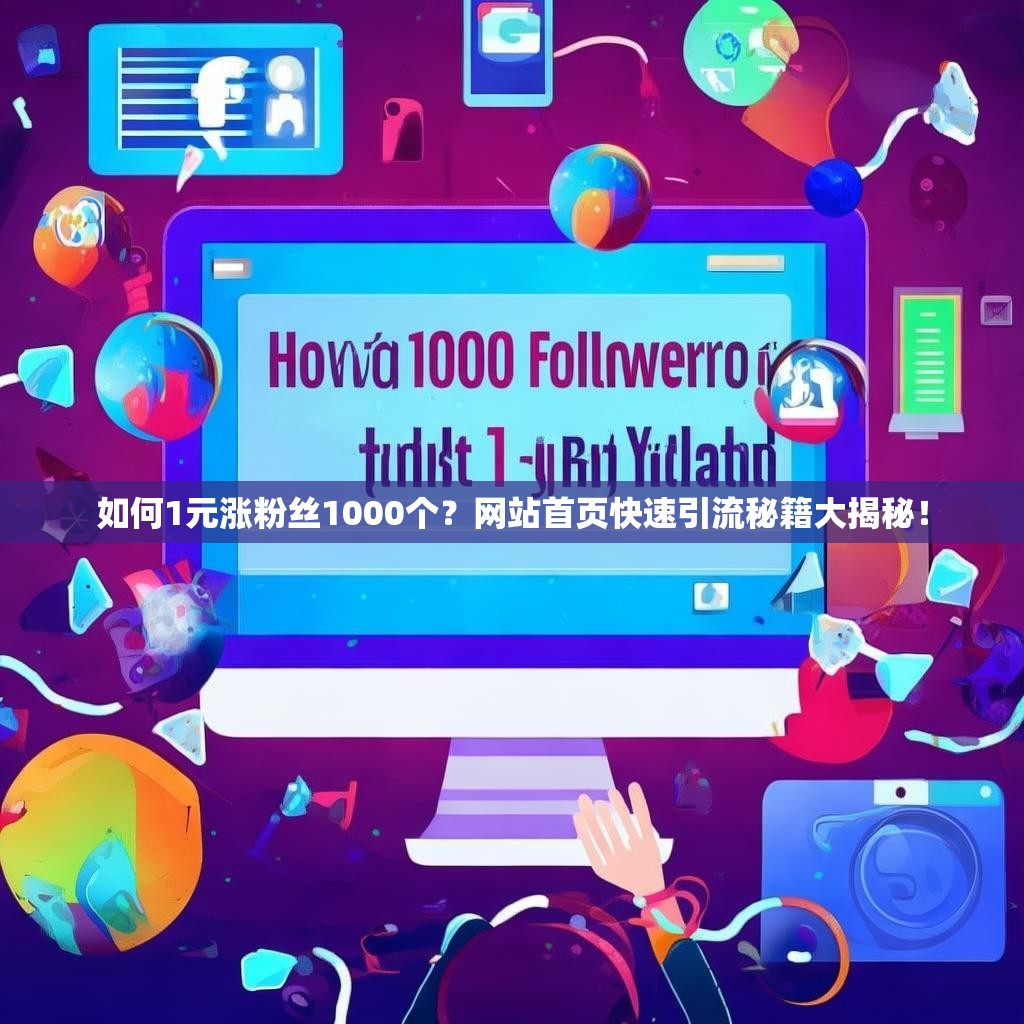 如何1元涨粉丝1000个？网站首页快速引流秘籍大揭秘！