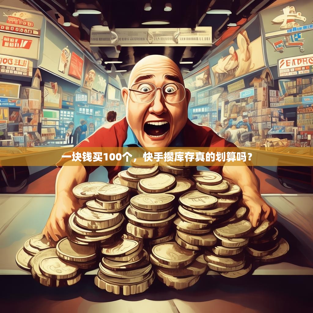 一块钱买100个，快手攒库存真的划算吗？