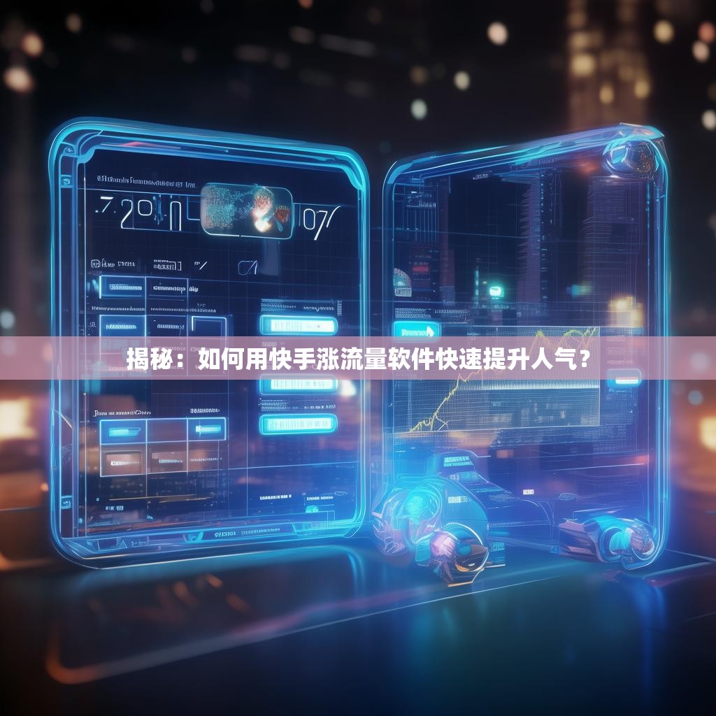 揭秘：如何用快手涨流量软件快速提升人气？