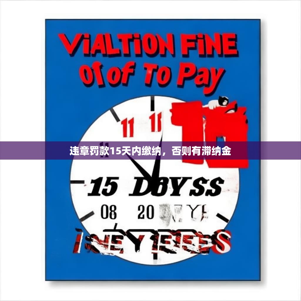 违章罚款15天内缴纳，否则有滞纳金