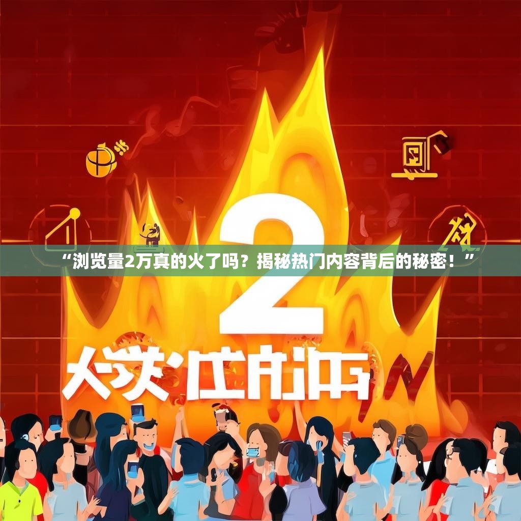 “浏览量2万真的火了吗？揭秘热门内容背后的秘密！”