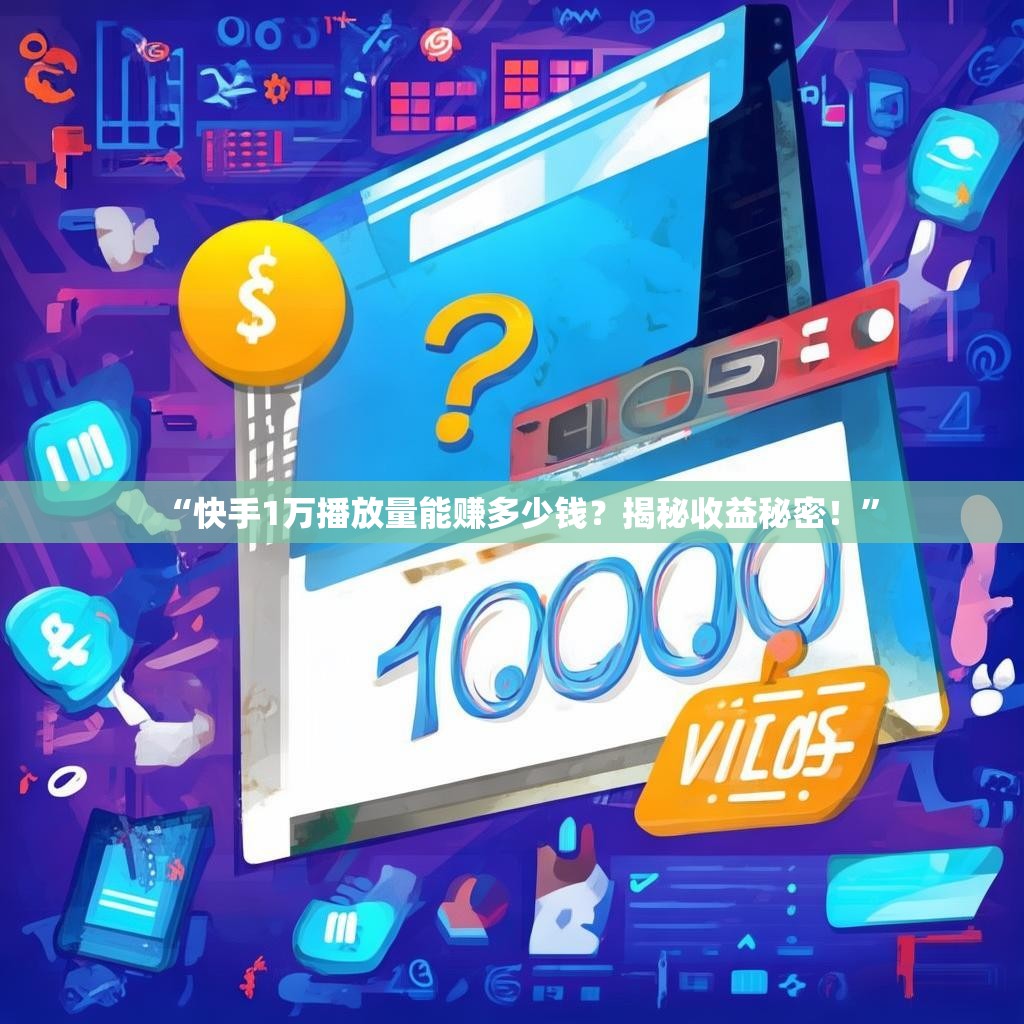 “快手1万播放量能赚多少钱？揭秘收益秘密！”