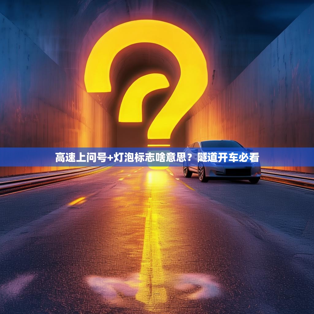 高速上问号+灯泡标志啥意思？隧道开车必看