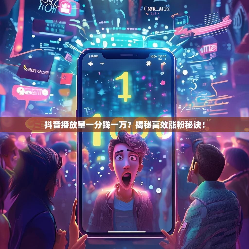 抖音播放量一分钱一万?揭秘高效涨粉秘诀!