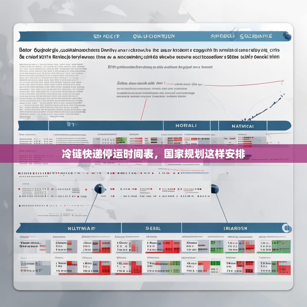 冷链快递停运时间表，国家规划这样安排