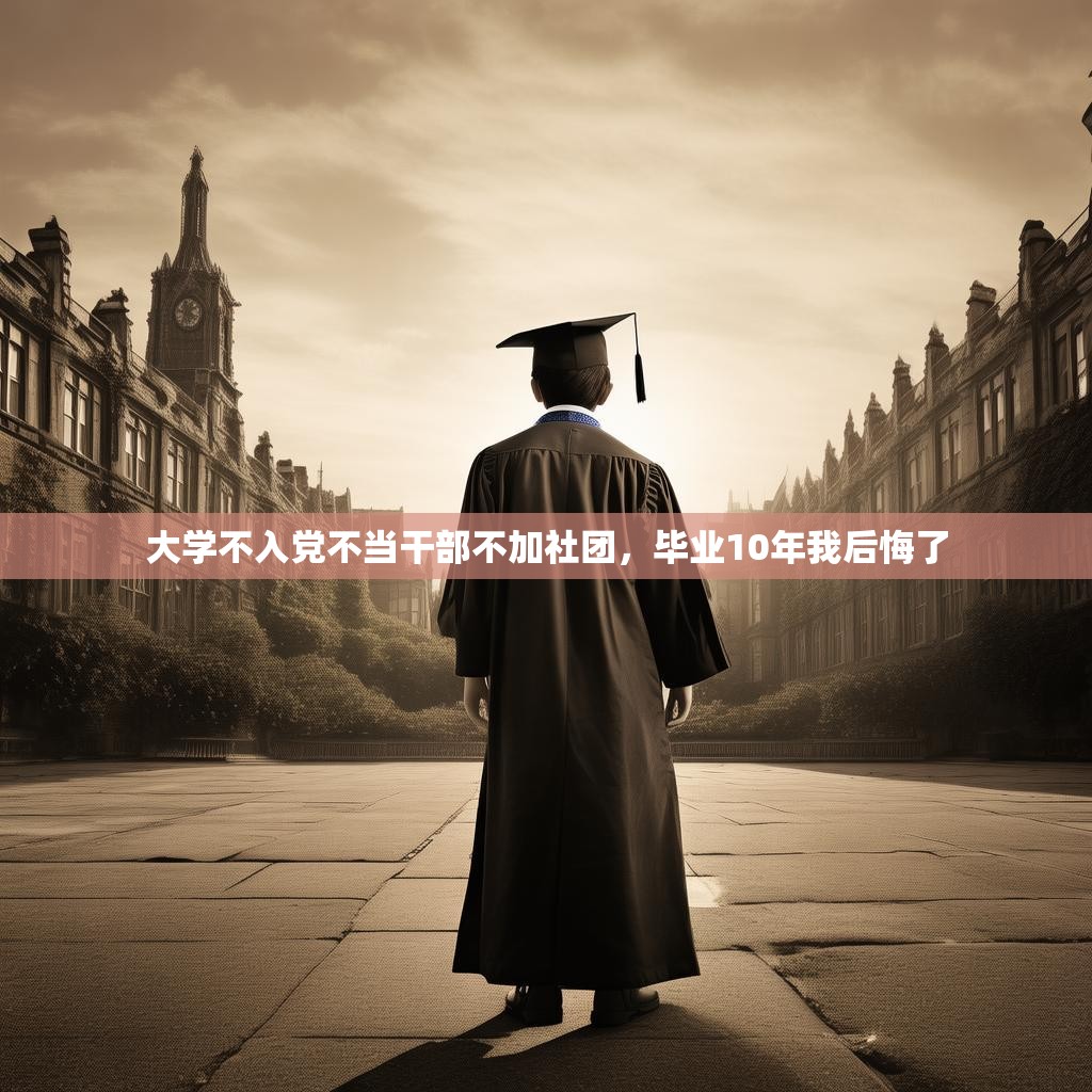 大学不入党不当干部不加社团,毕业10年我后悔了