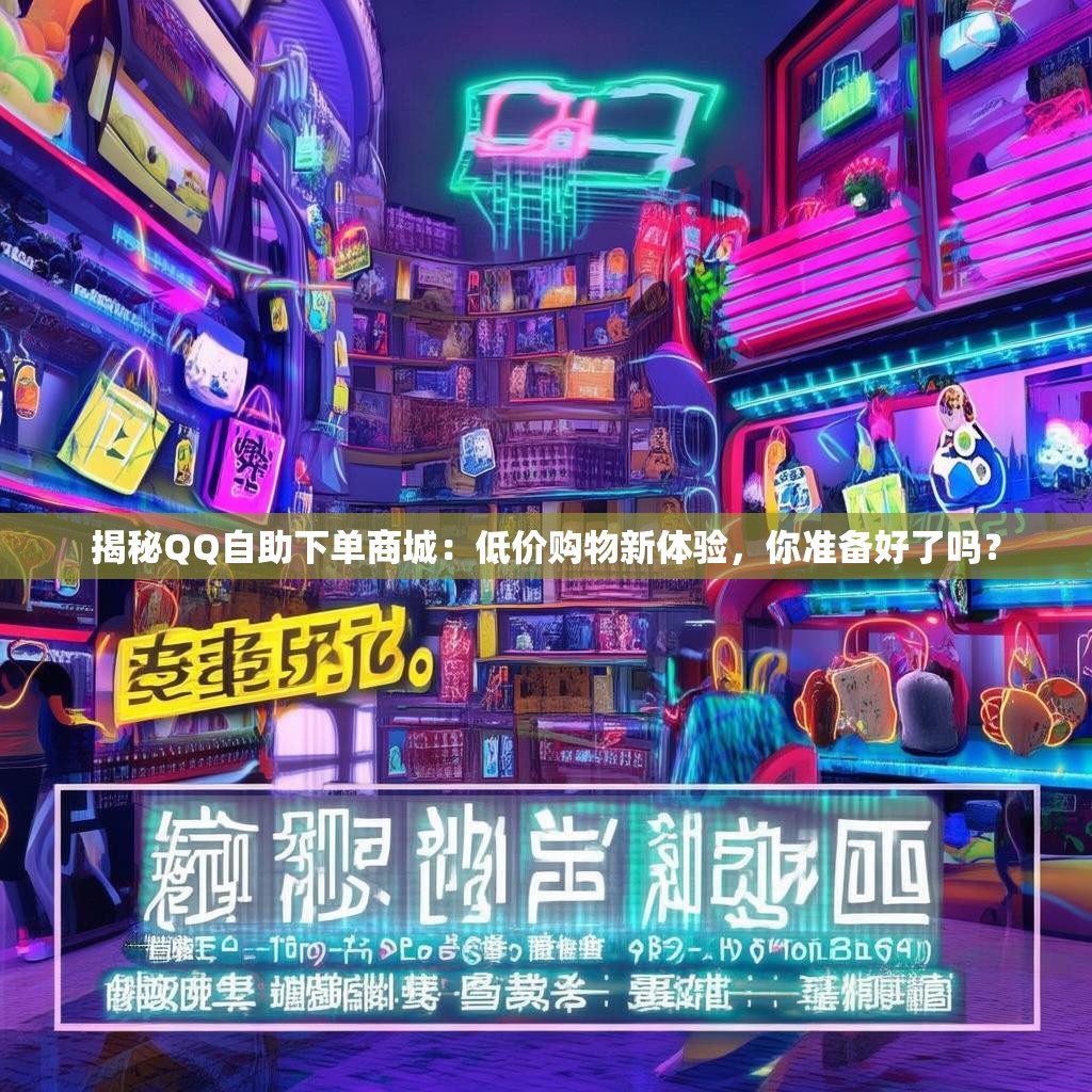 揭秘QQ自助下单商城:低价购物新体验,你准备好了吗?