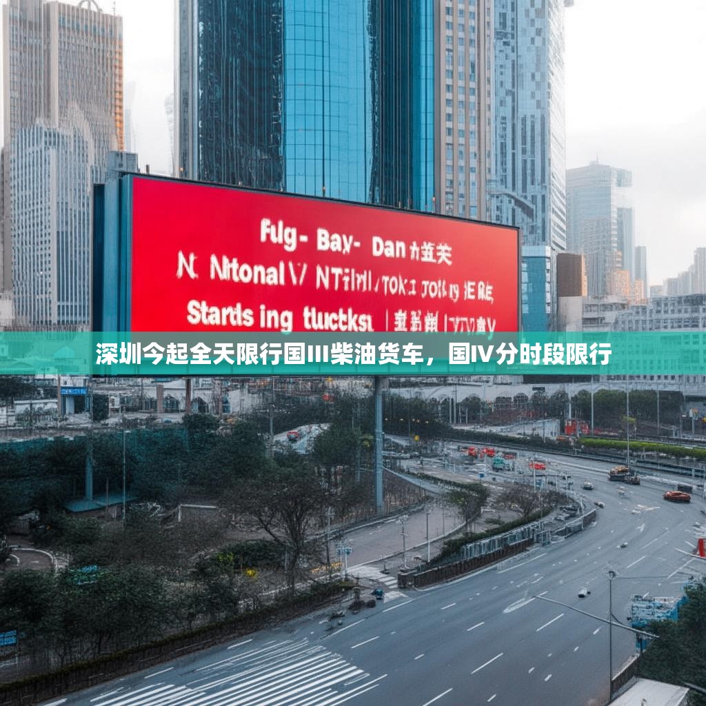 深圳今起全天限行国Ⅲ柴油货车，国Ⅳ分时段限行