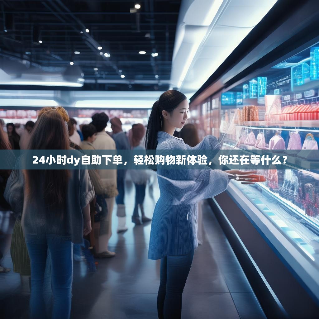 24小时dy自助下单，轻松购物新体验，你还在等什么？