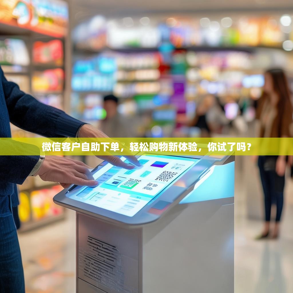 微信客户自助下单，轻松购物新体验，你试了吗？