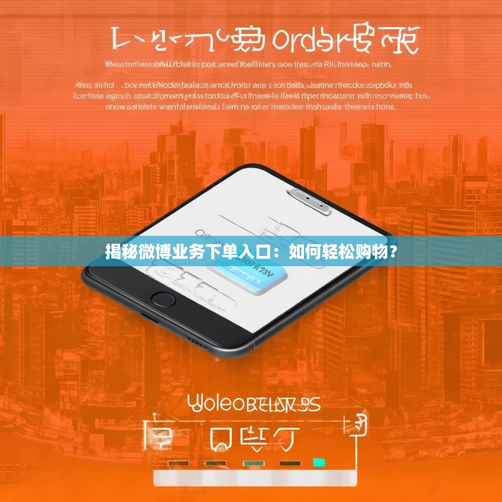 揭秘微博业务下单入口：如何轻松购物？