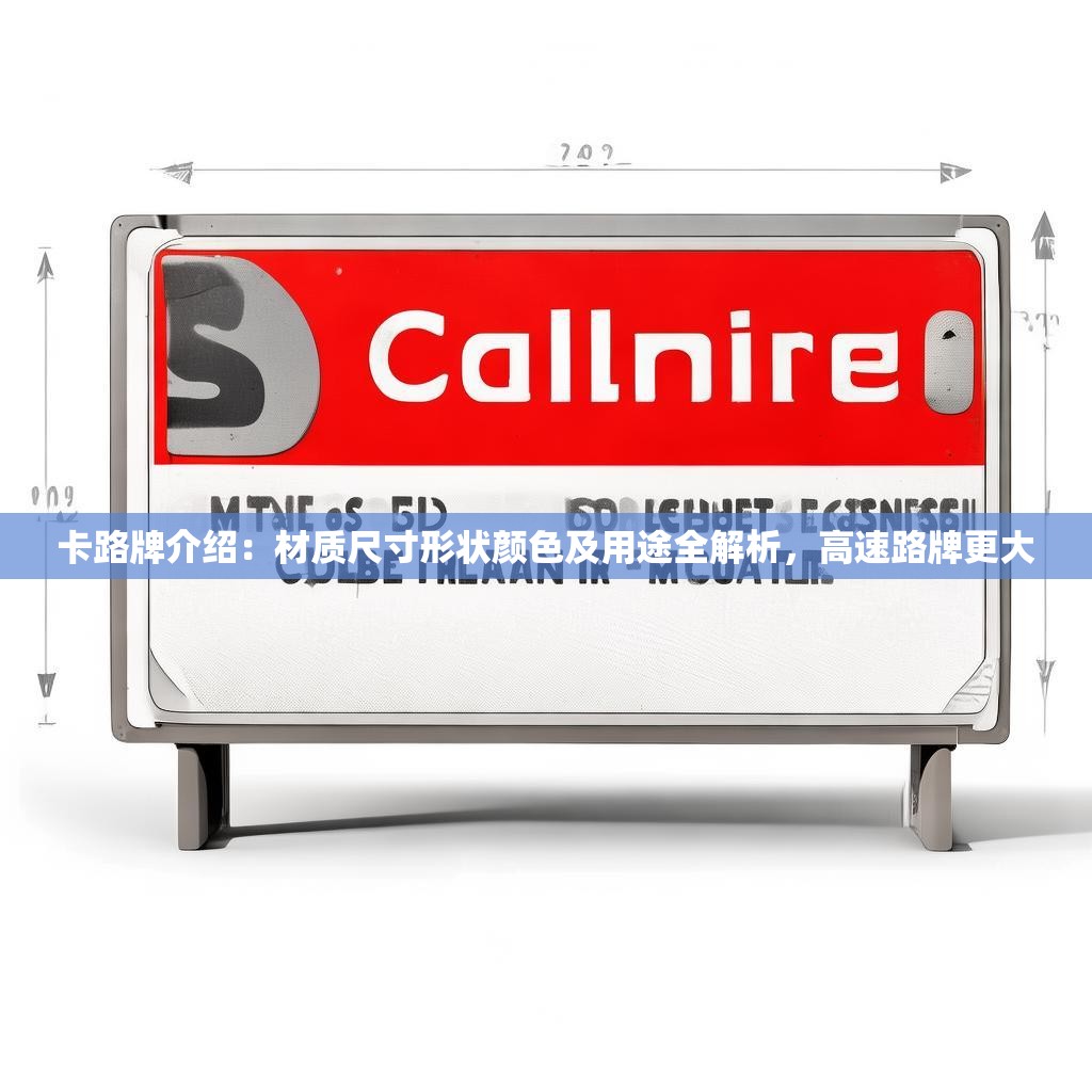 卡路牌介绍：材质尺寸形状颜色及用途全解析，高速路牌更大