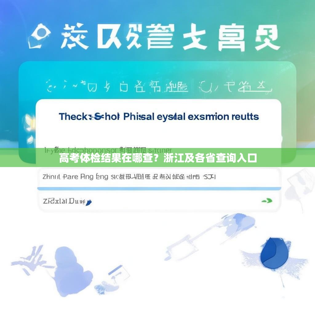 高考体检结果在哪查？浙江及各省查询入口