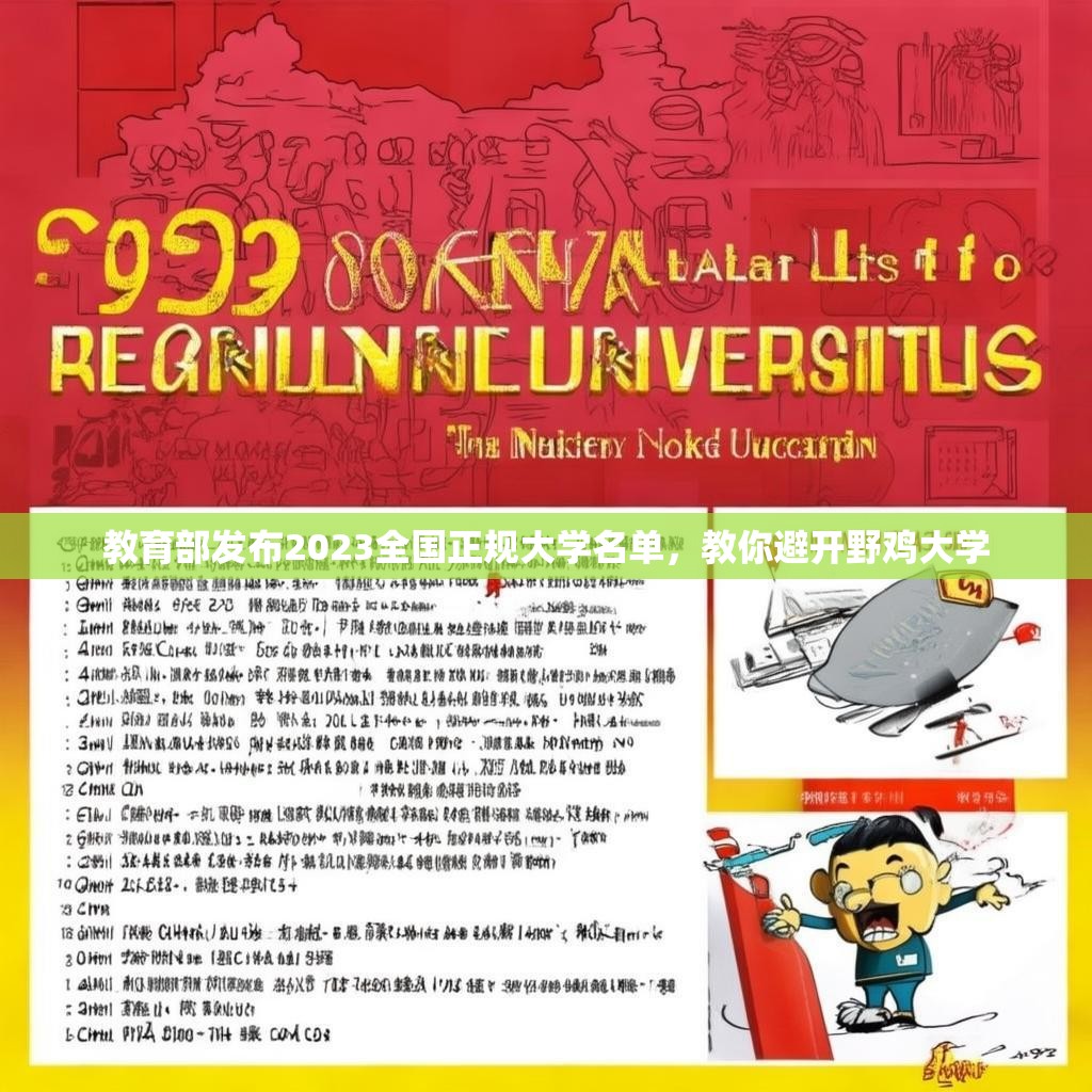 教育部发布2023全国正规大学名单，教你避开野鸡大学