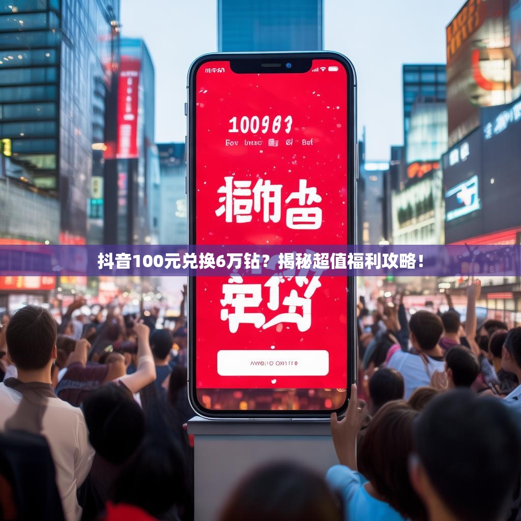 抖音100元兑换6万钻?揭秘超值福利攻略!