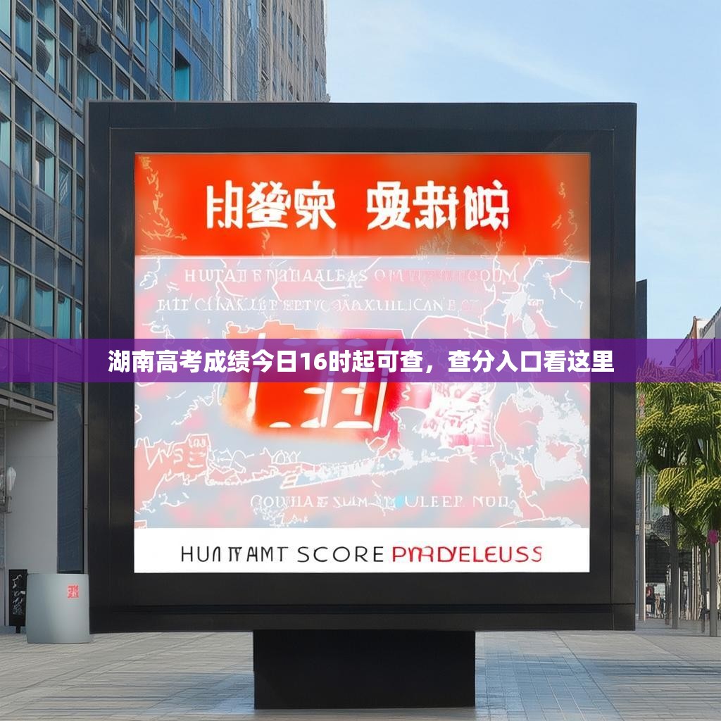 湖南高考成绩今日16时起可查，查分入口看这里