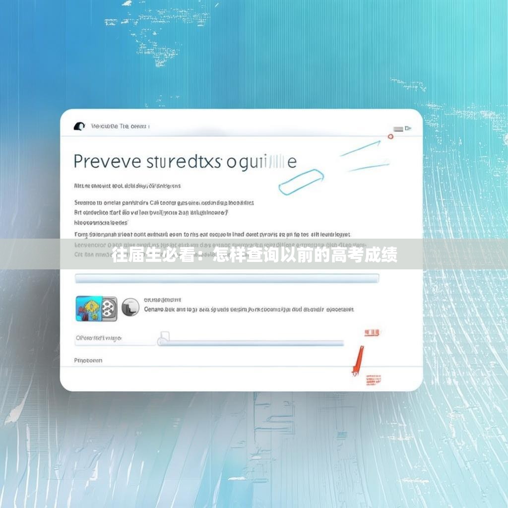 往届生必看:怎样查询以前的高考成绩