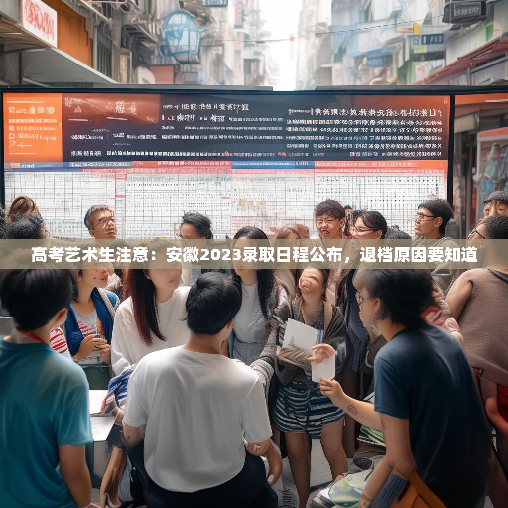 高考艺术生注意：安徽2023录取日程公布，退档原因要知道