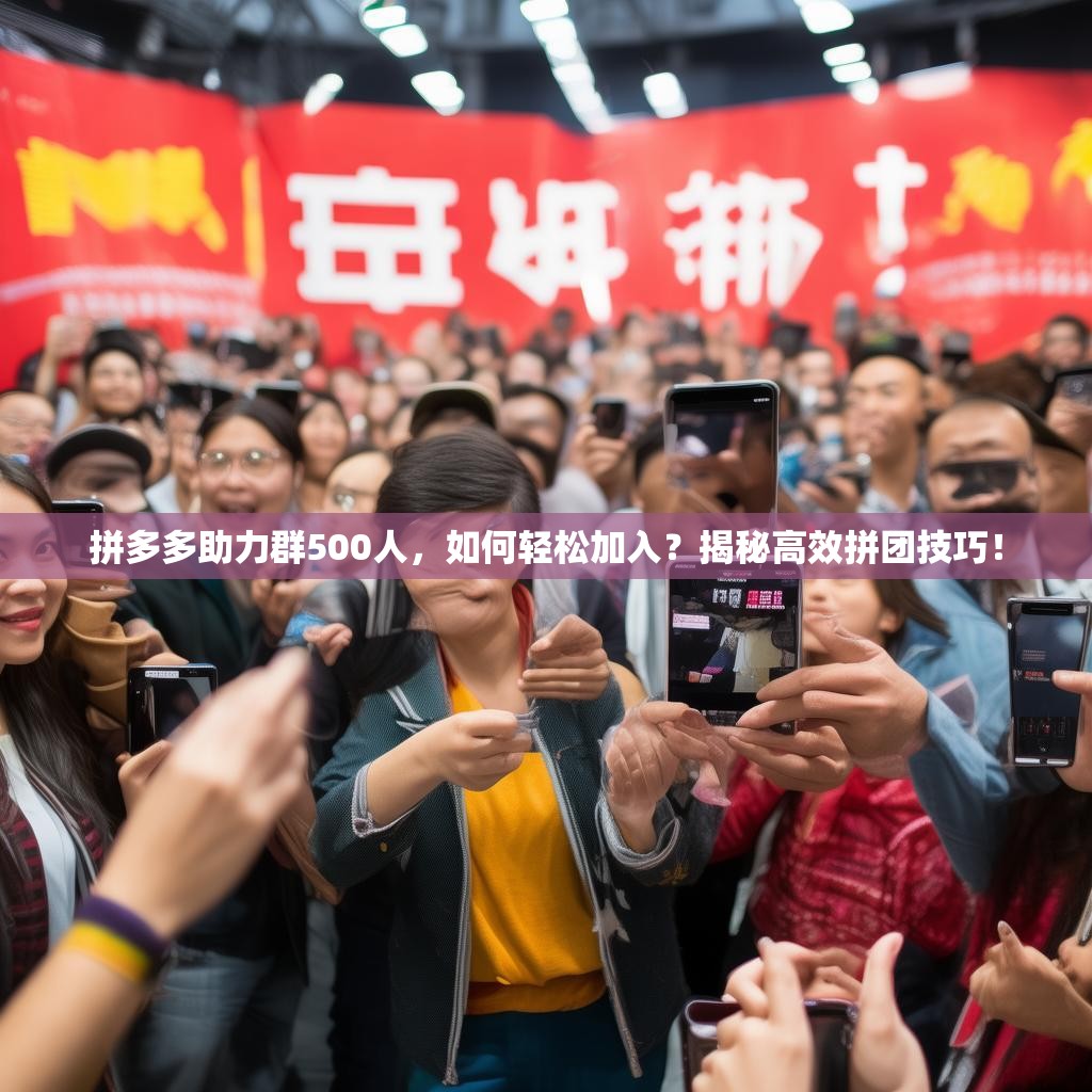拼多多助力群500人，如何轻松加入？揭秘高效拼团技巧！