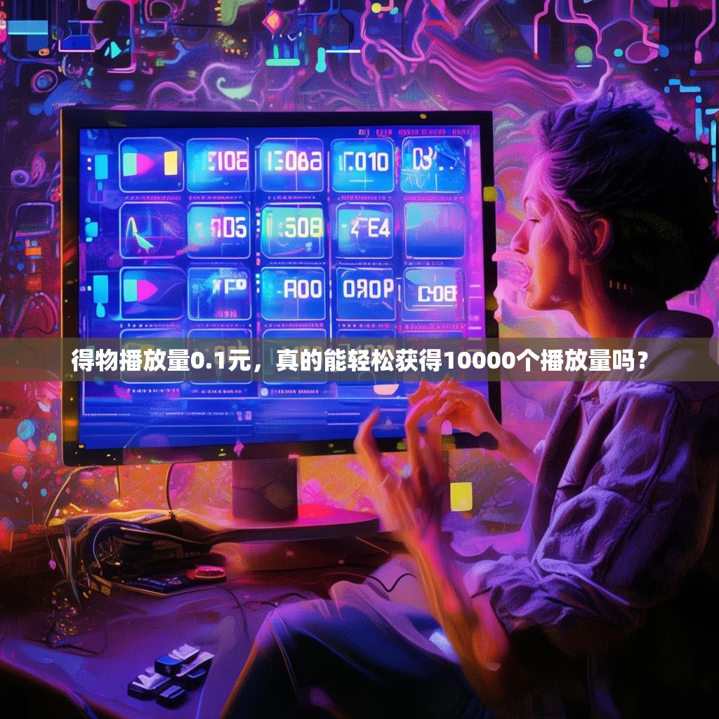 详细阅读:得物播放量0.1元,真的能轻松获得10000个播放量吗? 得物播放量0.1元,真的能轻松获得10000个播放量吗?