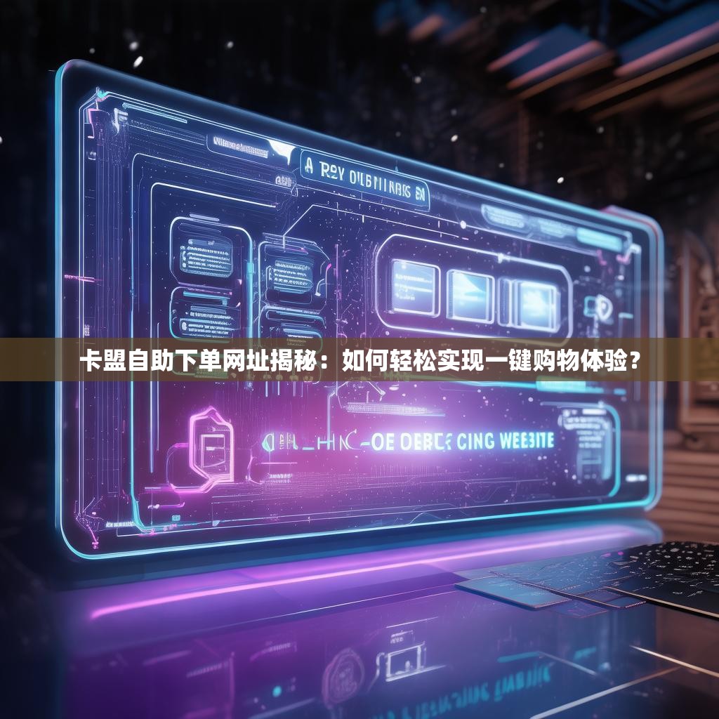 卡盟自助下单网址揭秘：如何轻松实现一键购物体验？