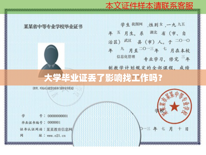 大学毕业证丢失别慌！这些补救办法能助你顺利找工作