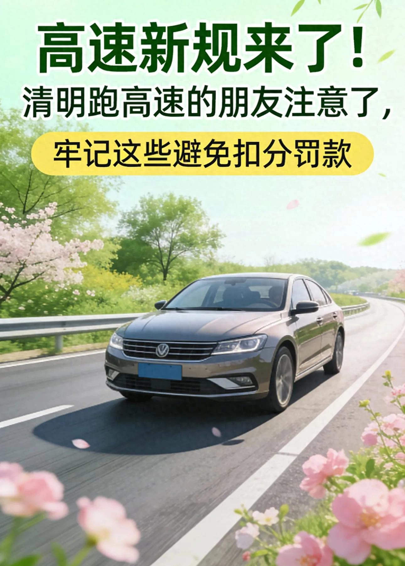 清明跑高速注意新规，别超速别占应急车道
