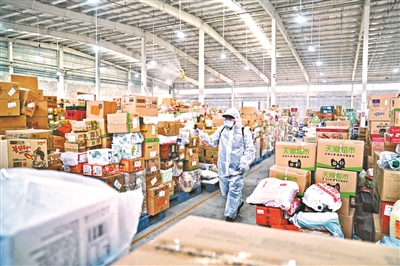 疫情下快递忙,石家庄多举措保障安全,年货节平稳度过