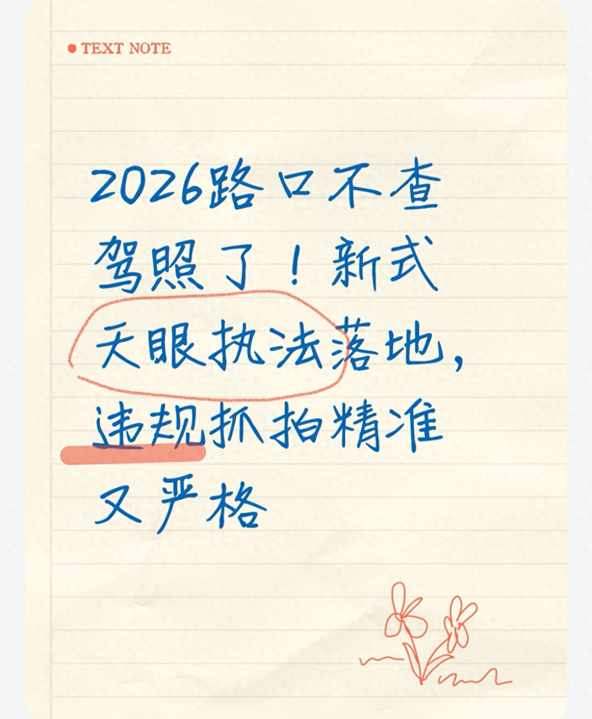 2026新式天眼执法落地！告别路口查驾照，违规抓拍超严格