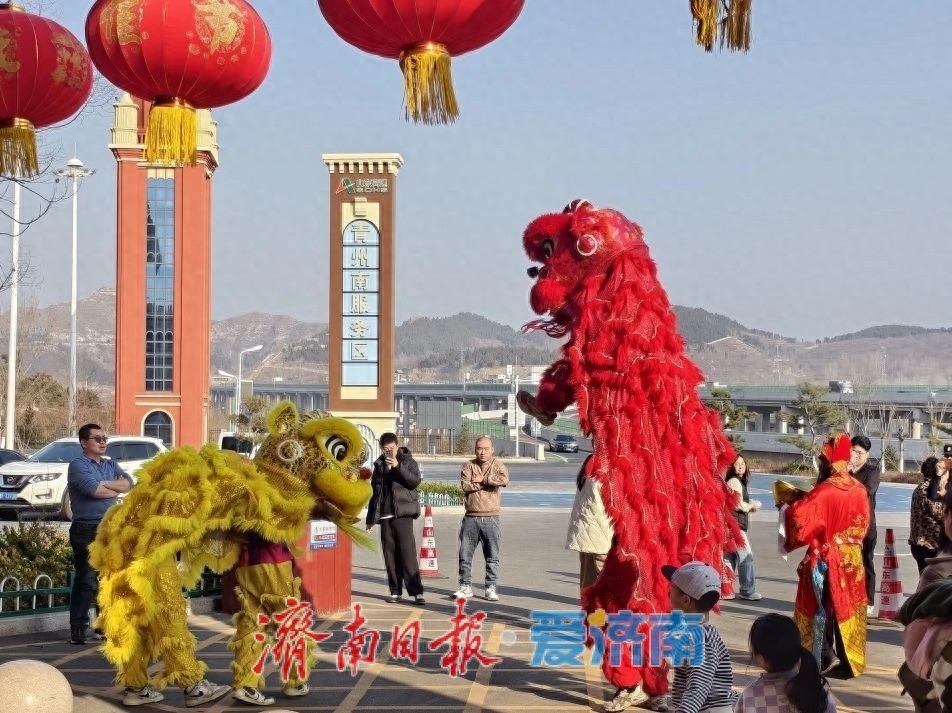 春运期间山东高速服务区:从过路地变体验空间,年俗满满